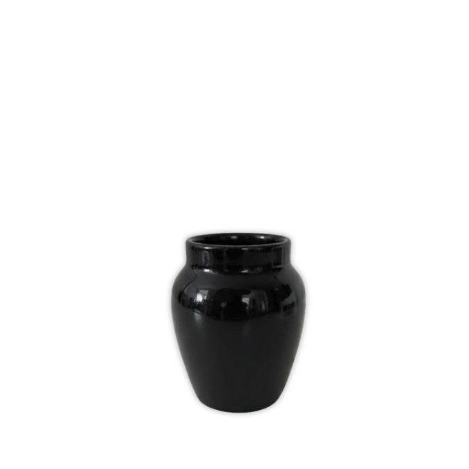 Cantarito Tequilero Negro Esmaltado 2oz